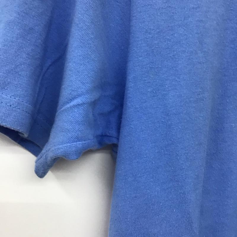 ステューシー STUSSY Tシャツ 半袖 半袖カットソー プリントTシャツ クルーネックカットソー S ロゴ、文字 水色 / ライトブルー / メンズ USED 古着 中古 10153783