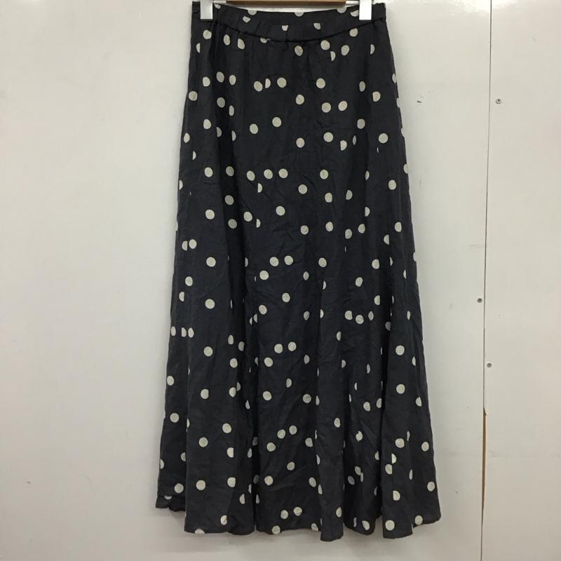 ジーナシス JEANASIS スカート ロングスカート M ドット 灰 / グレー / gray レディース USED 古着 中古 10153784