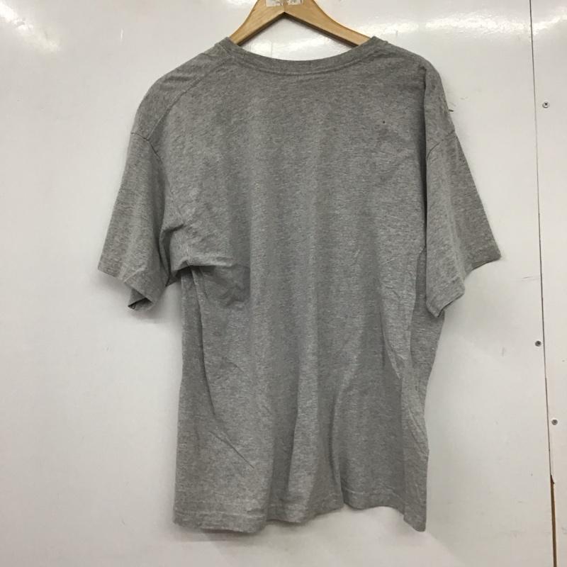 ベイサイド BAY SIDE Tシャツ 半袖 半袖カットソー プリントTシャツ クルーネックカットソー L ロゴ、文字 灰 / グレー / gray メンズ USED 古着 中古 10153785