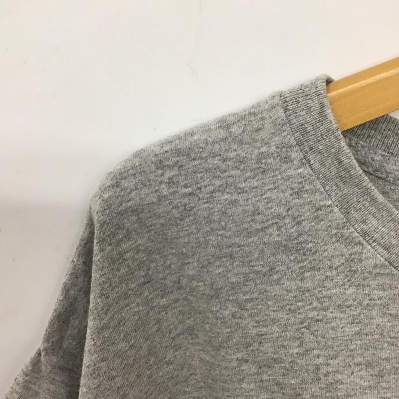 ベイサイド BAY SIDE Tシャツ 半袖 半袖カットソー プリントTシャツ クルーネックカットソー L ロゴ、文字 灰 / グレー / gray メンズ USED 古着 中古 10153785