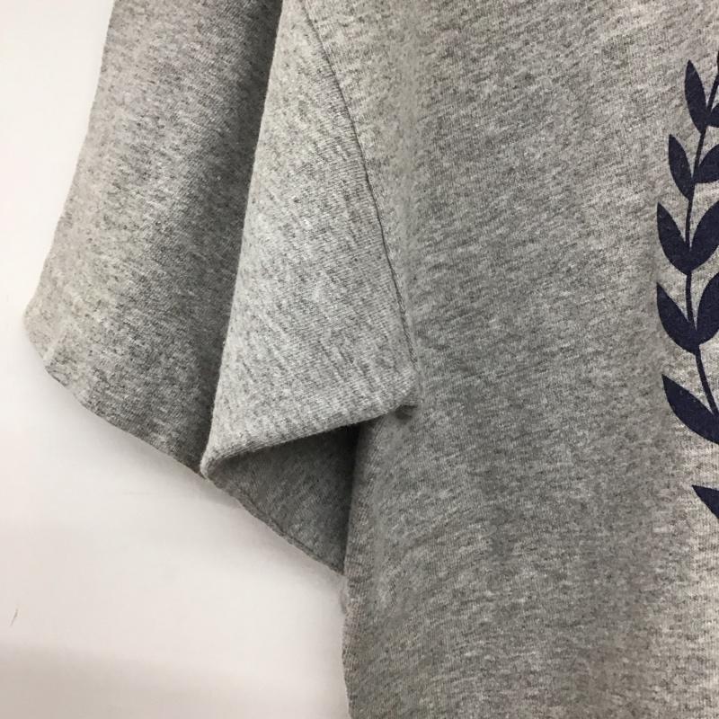 ベイサイド BAY SIDE Tシャツ 半袖 半袖カットソー プリントTシャツ クルーネックカットソー L ロゴ、文字 灰 / グレー / gray メンズ USED 古着 中古 10153785