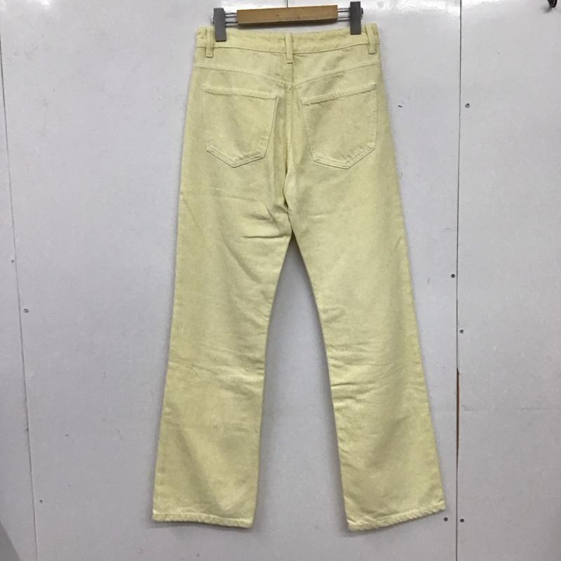 ザラ ZARA パンツ デニム、ジーンズ 36 無地 黄 / イエロー / yellow レディース USED 古着 中古 10153787