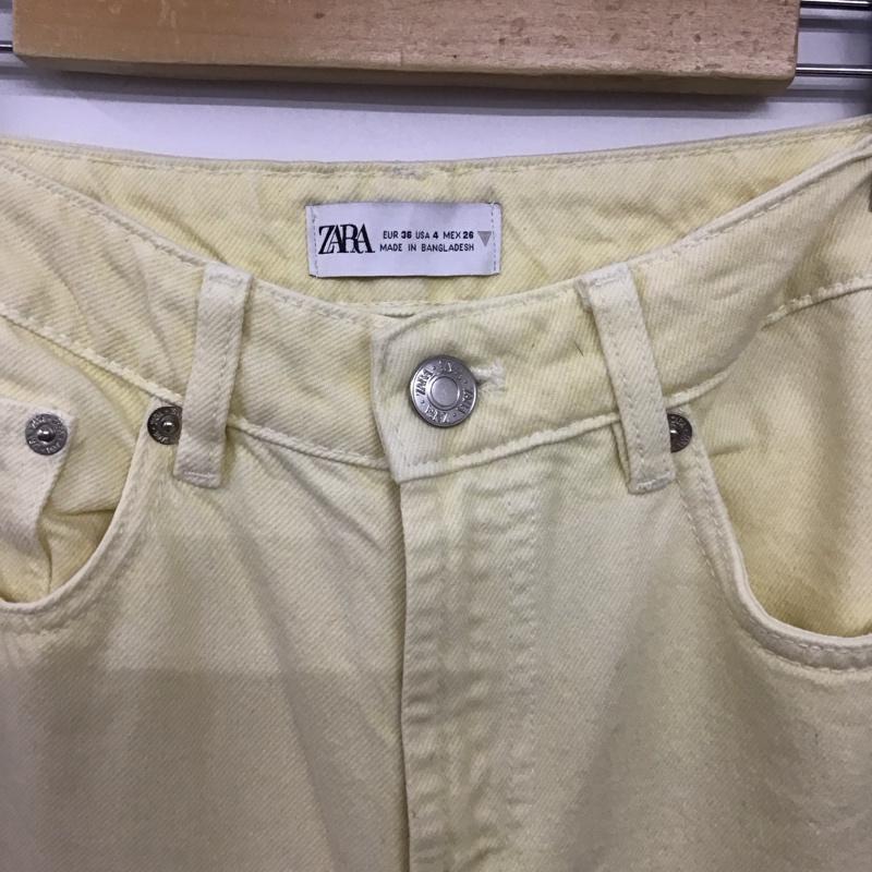 ザラ ZARA パンツ デニム、ジーンズ 36 無地 黄 / イエロー / yellow レディース USED 古着 中古 10153787
