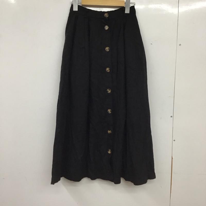 マウジー MOUSSY スカート ロングスカート FREE 無地 黒 / ブラック / black レディース USED 古着 中古 10153788
