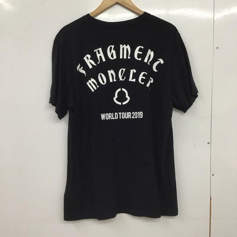 モンクレール MONCLER Tシャツ 半袖 半袖カットソー プリントTシャツ クルーネックカットソー M ロゴ、文字 黒 / ブラック / black メンズ USED 古着 中古 10153796