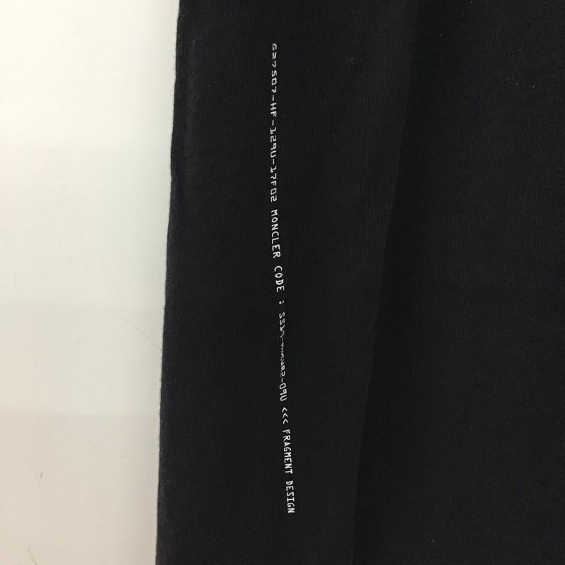 モンクレール MONCLER Tシャツ 半袖 半袖カットソー プリントTシャツ クルーネックカットソー M ロゴ、文字 黒 / ブラック / black メンズ USED 古着 中古 10153796