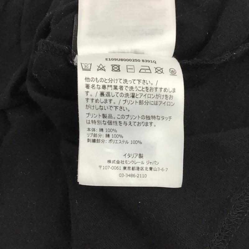 モンクレール MONCLER Tシャツ 半袖 半袖カットソー プリントTシャツ クルーネックカットソー M ロゴ、文字 黒 / ブラック / black メンズ USED 古着 中古 10153796