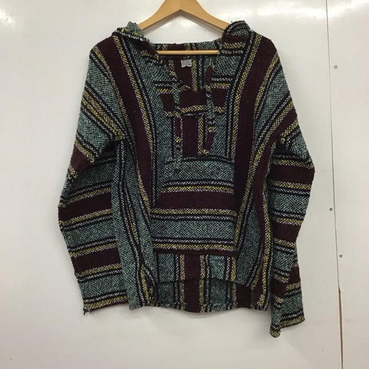 古着 USED パーカー 長袖 メキシカンパーカー Vネック 長袖パーカー プリント マルチカラー / マルチカラー / multicolor メンズ USED 古着 中古 10153797