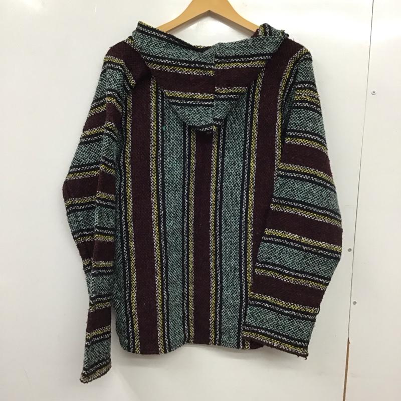 古着 USED パーカー 長袖 メキシカンパーカー Vネック 長袖パーカー プリント マルチカラー / マルチカラー / multicolor メンズ USED 古着 中古 10153797