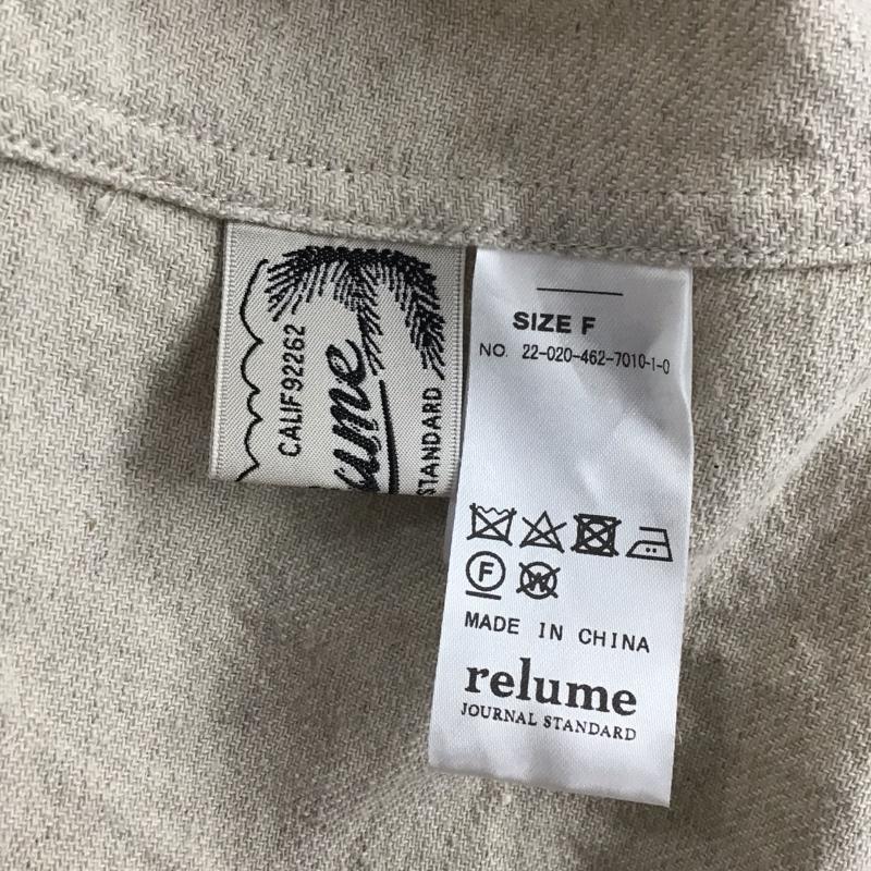 レリュームジャーナルスタンダード relume Journal Standard ジャケット、上着 ジャケット、ブレザー カジュアルジャケット カーディガン FREE 無地 アイボリー / アイボリー / レディース USED 古着 中古 10153800