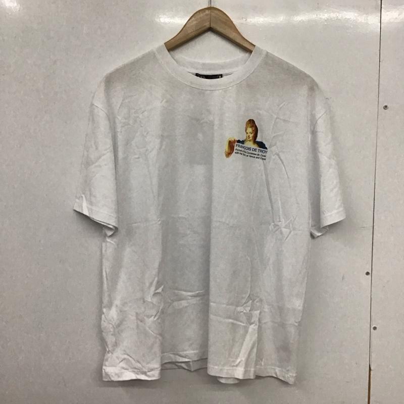 ザラ ZARA Tシャツ 半袖 半袖カットソー プリントTシャツ クルーネックカットソー M プリント 白 / ホワイト / white レディース USED 古着 中古 10153801