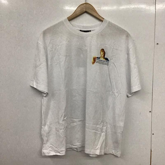 ザラ ZARA Tシャツ 半袖 半袖カットソー プリントTシャツ クルーネックカットソー M プリント 白 / ホワイト / white レディース USED 古着 中古 10153801
