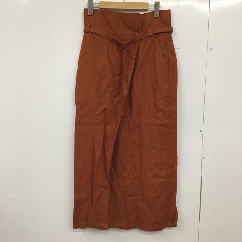 ナゴンスタンス nagonstans スカート ロングスカート 38 無地 茶 / ブラウン / brown レディース USED 古着 中古 10153805