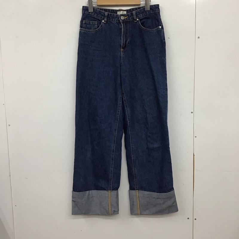 ザラ ZARA パンツ デニム、ジーンズ 36 無地 青 / ブルー / blue レディース USED 古着 中古 10153806