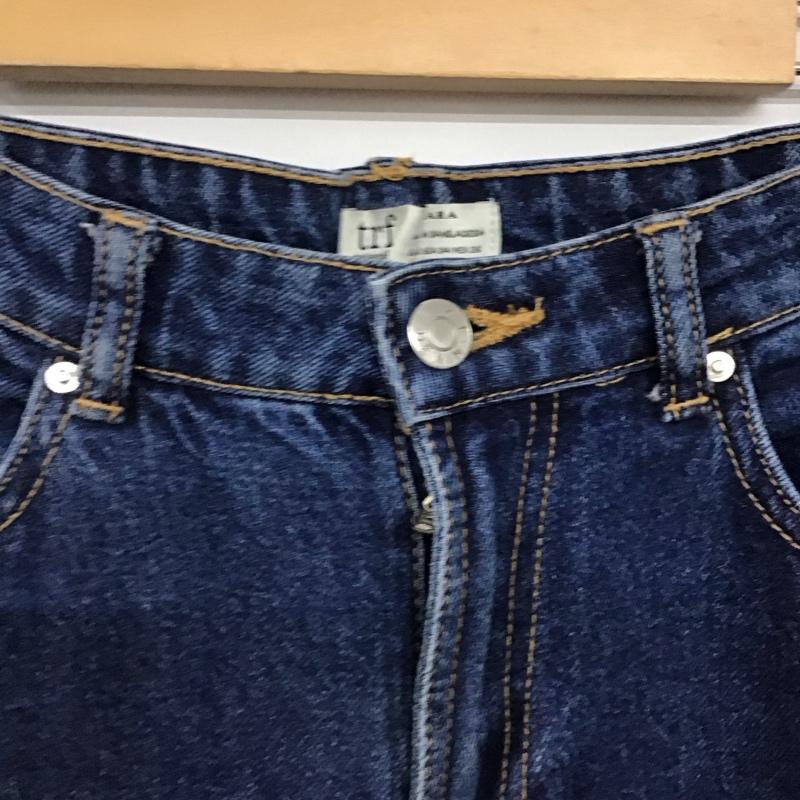 ザラ ZARA パンツ デニム、ジーンズ 36 無地 青 / ブルー / blue レディース USED 古着 中古 10153806