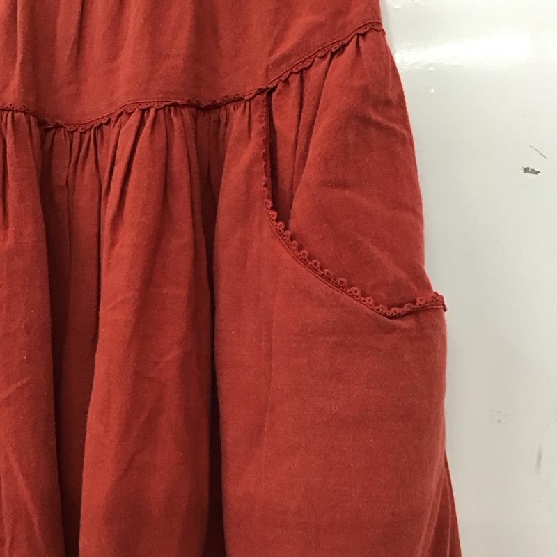 ピンクハウス PINK HOUSE スカート ロングスカート 無地 赤 / レッド / red レディース USED 古着 中古 10153811