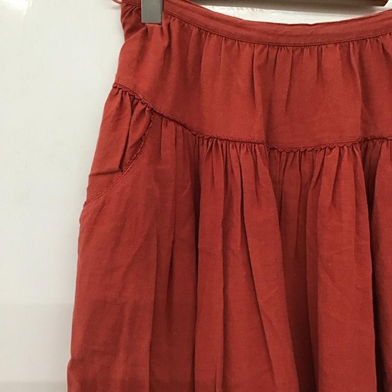 ピンクハウス PINK HOUSE スカート ロングスカート 無地 赤 / レッド / red レディース USED 古着 中古 10153811