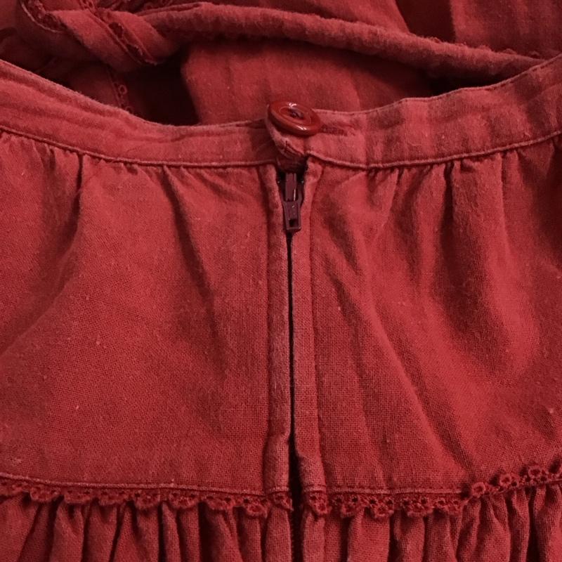 ピンクハウス PINK HOUSE スカート ロングスカート 無地 赤 / レッド / red レディース USED 古着 中古 10153811