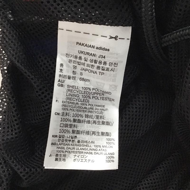アディダス adidas パンツ ワークパンツ、ペインターパンツ ワイドパンツ ナイロンパンツ カジュアルパンツ L ロゴ、文字 黒 / ブラック / black レディース USED 古着 中古 10153814