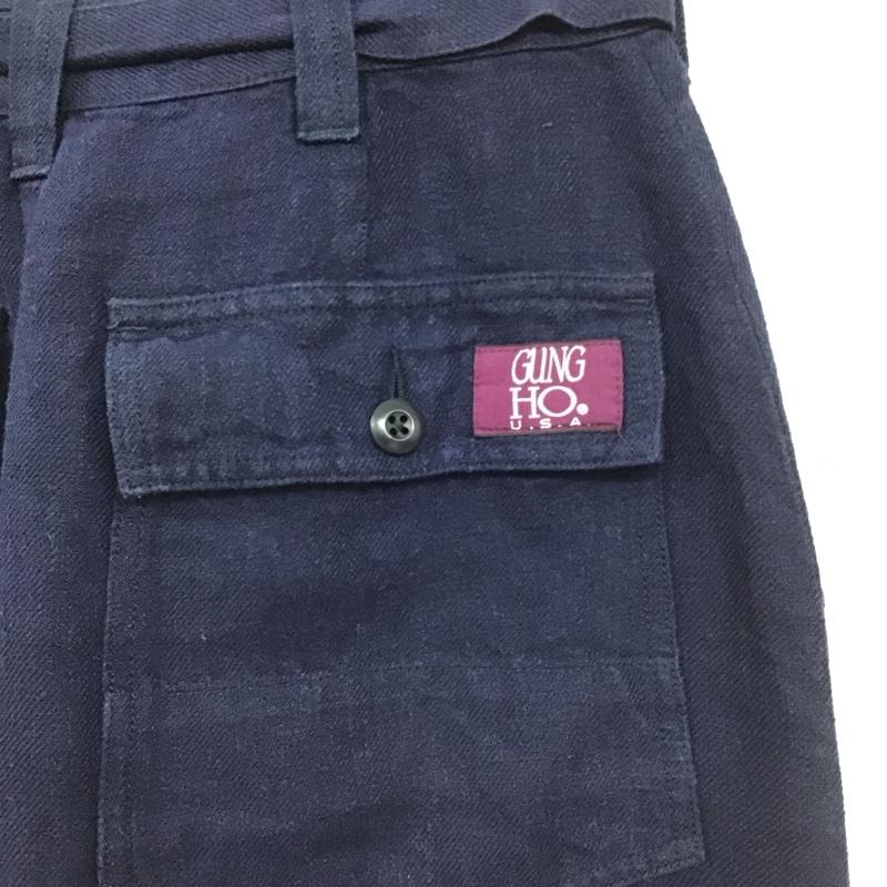 ガンホー GUNG HO スカート ひざ丈スカート M 無地 紺 / ネイビー / navy レディース USED 古着 中古 10153815