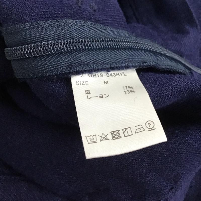 ガンホー GUNG HO スカート ひざ丈スカート M 無地 紺 / ネイビー / navy レディース USED 古着 中古 10153815