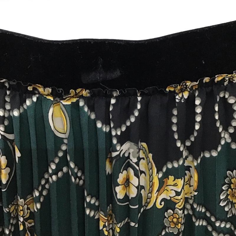 ザラ ZARA スカート ロングスカート プリーツスカート L 総柄 マルチカラー / マルチカラー / multicolor レディース USED 古着 中古 10153817