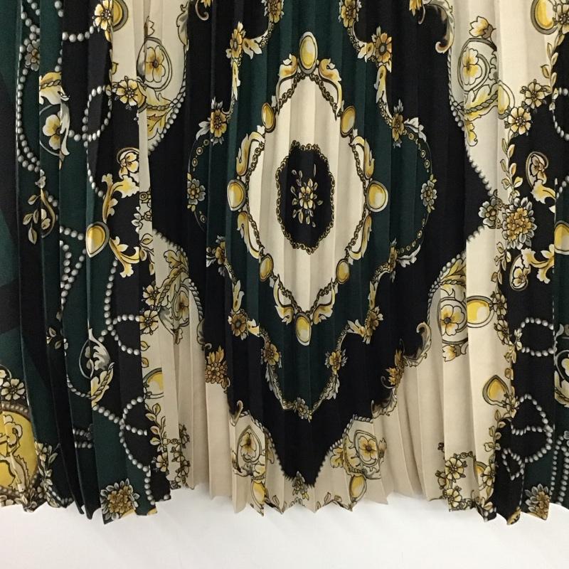 ザラ ZARA スカート ロングスカート プリーツスカート L 総柄 マルチカラー / マルチカラー / multicolor レディース USED 古着 中古 10153817