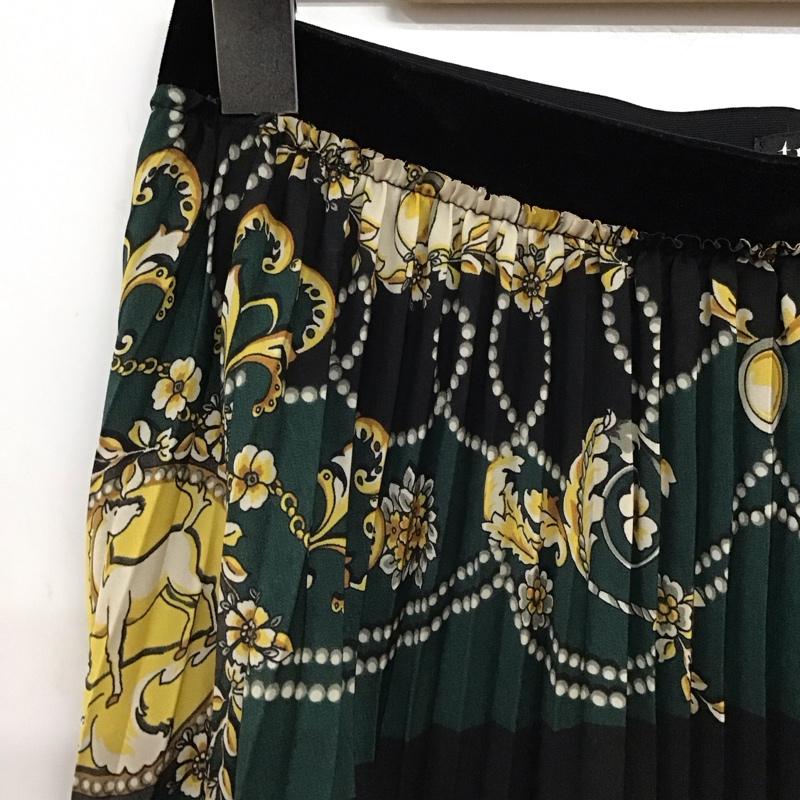 ザラ ZARA スカート ロングスカート プリーツスカート L 総柄 マルチカラー / マルチカラー / multicolor レディース USED 古着 中古 10153817