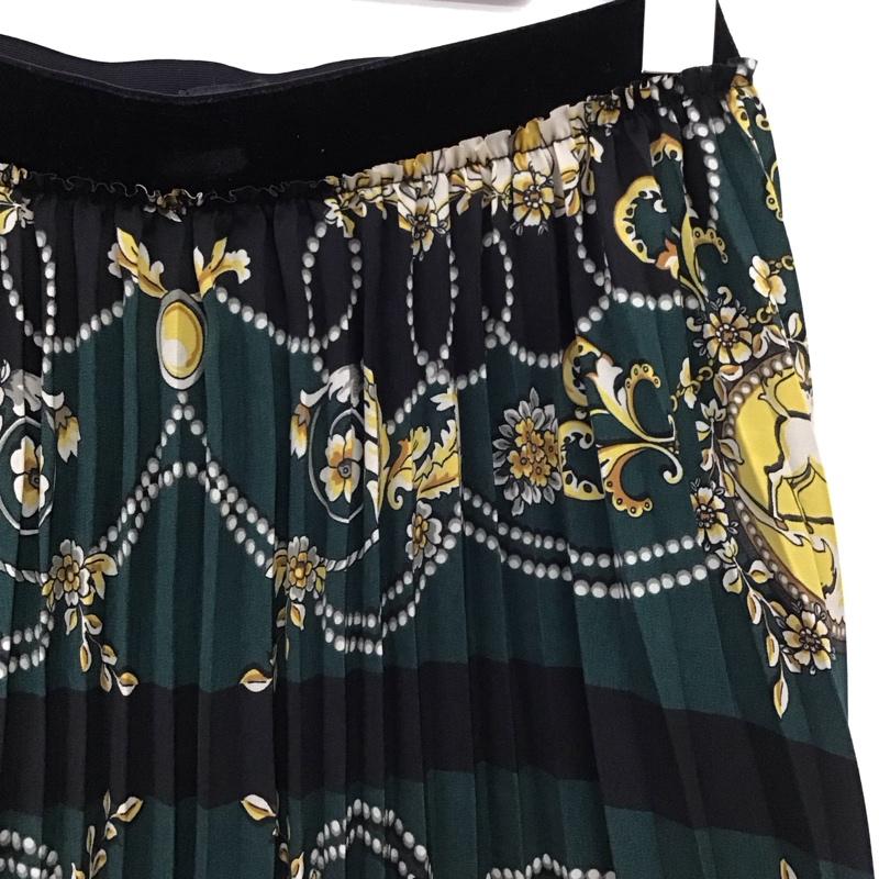 ザラ ZARA スカート ロングスカート プリーツスカート L 総柄 マルチカラー / マルチカラー / multicolor レディース USED 古着 中古 10153817