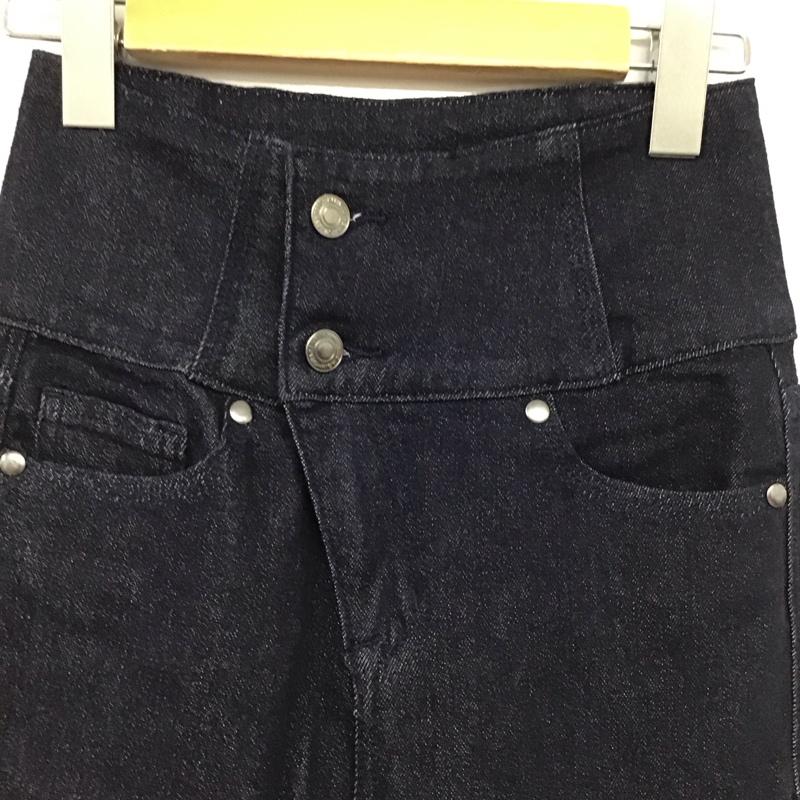 ミスティック mystic パンツ デニム、ジーンズ ハイウエスト 1 無地 インディゴ / インディゴ / Indigo レディース USED 古着 中古 10153818