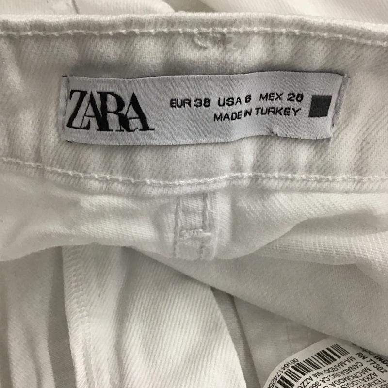 ザラ ZARA パンツ デニム、ジーンズ 38 無地 白 / ホワイト / white レディース USED 古着 中古 10153819