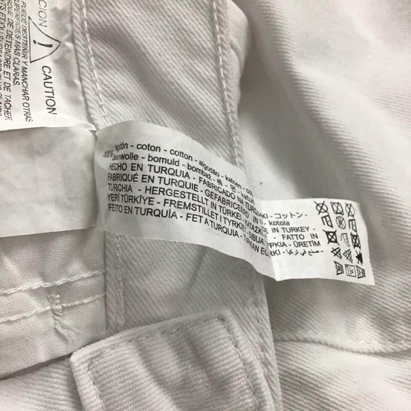 ザラ ZARA パンツ デニム、ジーンズ 38 無地 白 / ホワイト / white レディース USED 古着 中古 10153819
