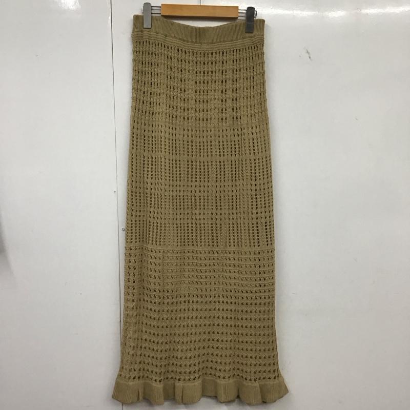 アズールバイマウジー AZUL BY MOUSSY スカート ロングスカート 250dsh71-381e クロシェットロングスカート M 総柄 ベージュ / ベージュ / beige レディース USED 古着 中古 10153825