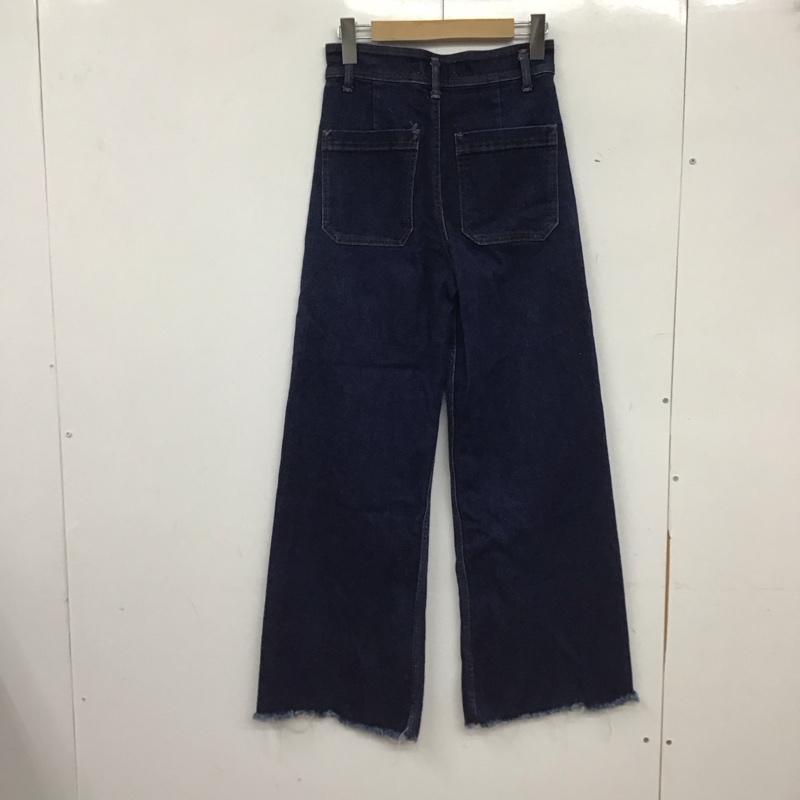 ザラ ZARA パンツ デニム、ジーンズ 34 無地 青 / ブルー / blue レディース USED 古着 中古 10153826