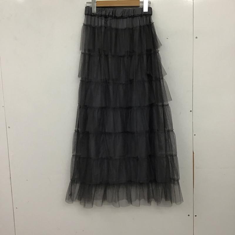 ローリーズファーム LOWRYS FARM スカート ロングスカート チュールスカート FREE 無地 灰 / グレー / gray レディース USED 古着 中古 10153827