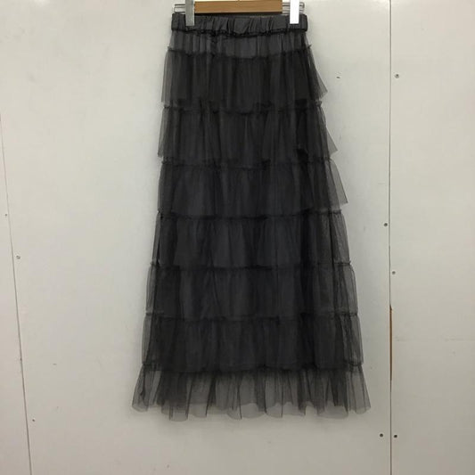 ローリーズファーム LOWRYS FARM スカート ロングスカート チュールスカート FREE 無地 灰 / グレー / gray レディース USED 古着 中古 10153827