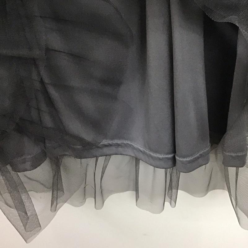 ローリーズファーム LOWRYS FARM スカート ロングスカート チュールスカート FREE 無地 灰 / グレー / gray レディース USED 古着 中古 10153827