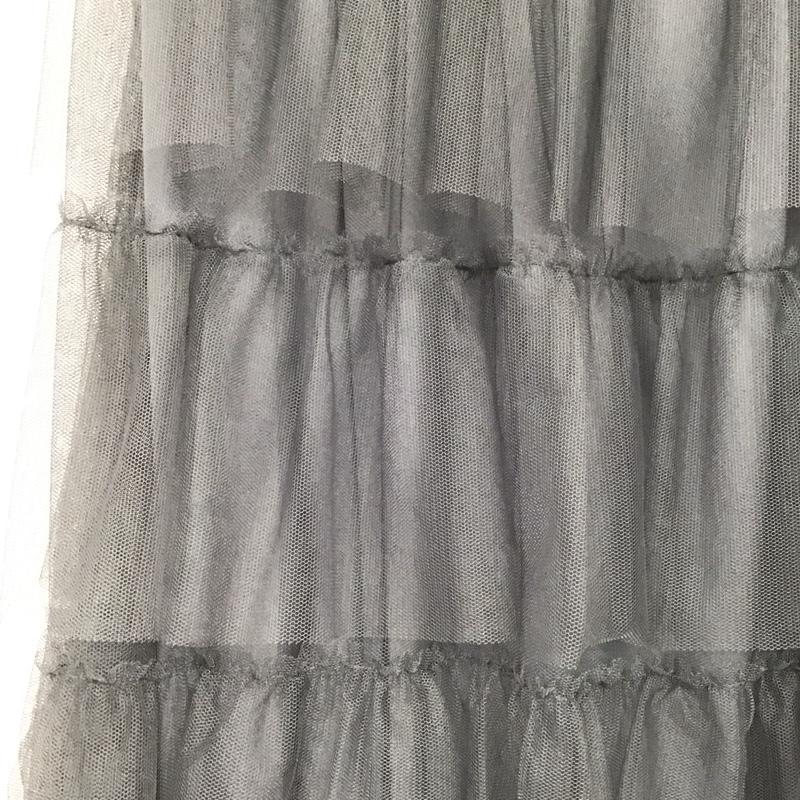 ローリーズファーム LOWRYS FARM スカート ロングスカート チュールスカート FREE 無地 灰 / グレー / gray レディース USED 古着 中古 10153827