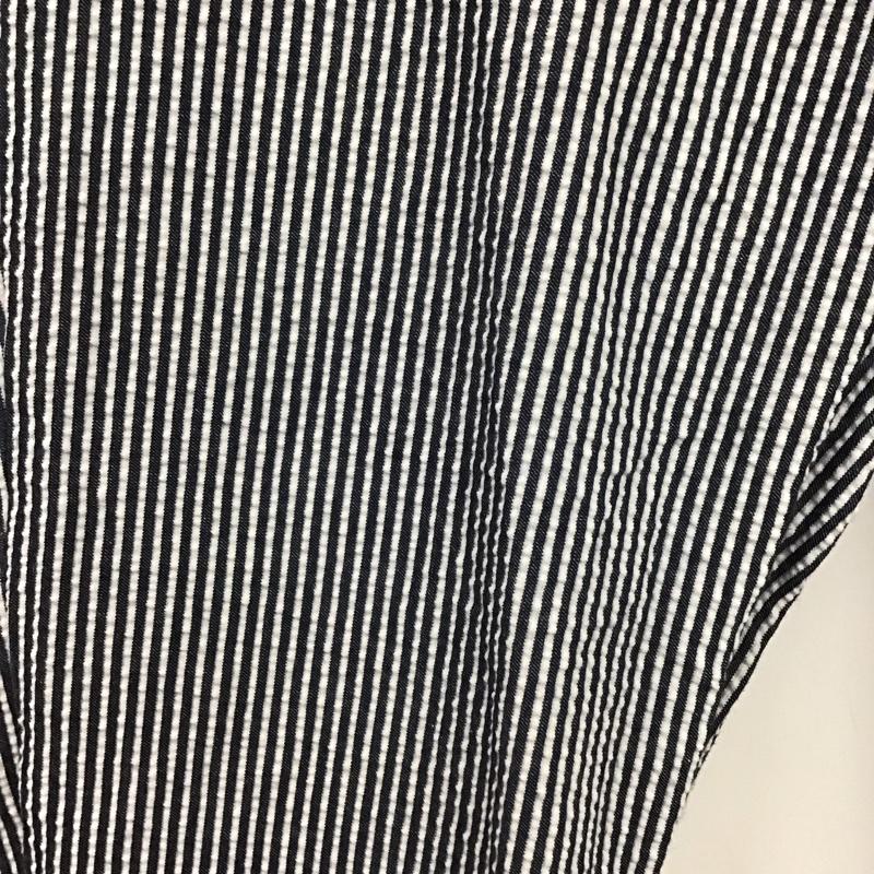 ザラベーシック ZARA BASIC パンツ チノパン スリムパンツ ストレッチパンツ カジュアルパンツ 36 ストライプ 白 / ホワイト / white X インディゴ / インディゴ / Indigo レディース USED 古着 中古 10153828