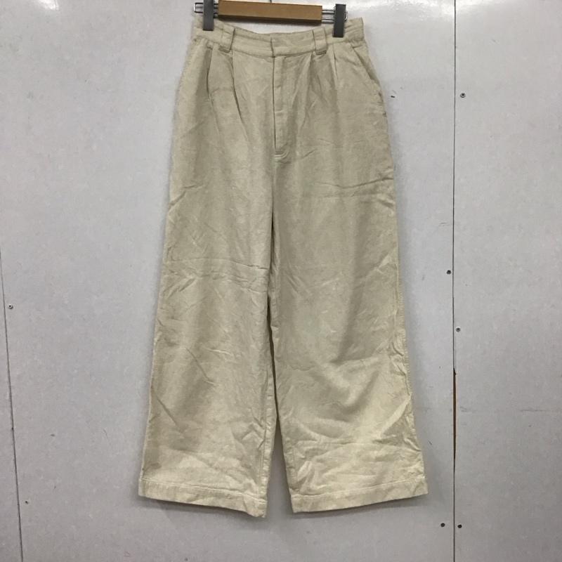ニコアンド niko and... パンツ スラックス L 無地 アイボリー / アイボリー / レディース USED 古着 中古 10153831