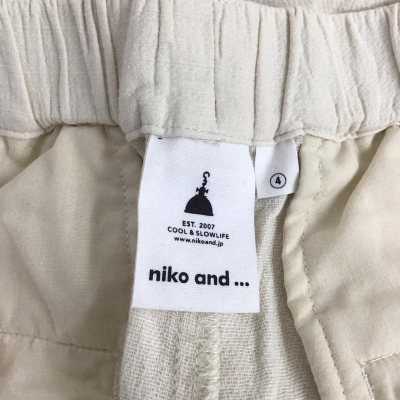 ニコアンド niko and... パンツ スラックス L 無地 アイボリー / アイボリー / レディース USED 古着 中古 10153831