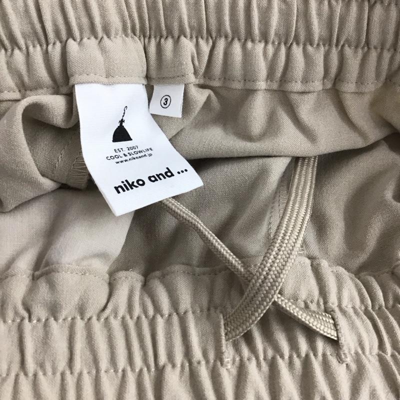 ニコアンド niko and... パンツ スラックス M 無地 ベージュ / ベージュ / beige レディース USED 古着 中古 10153836