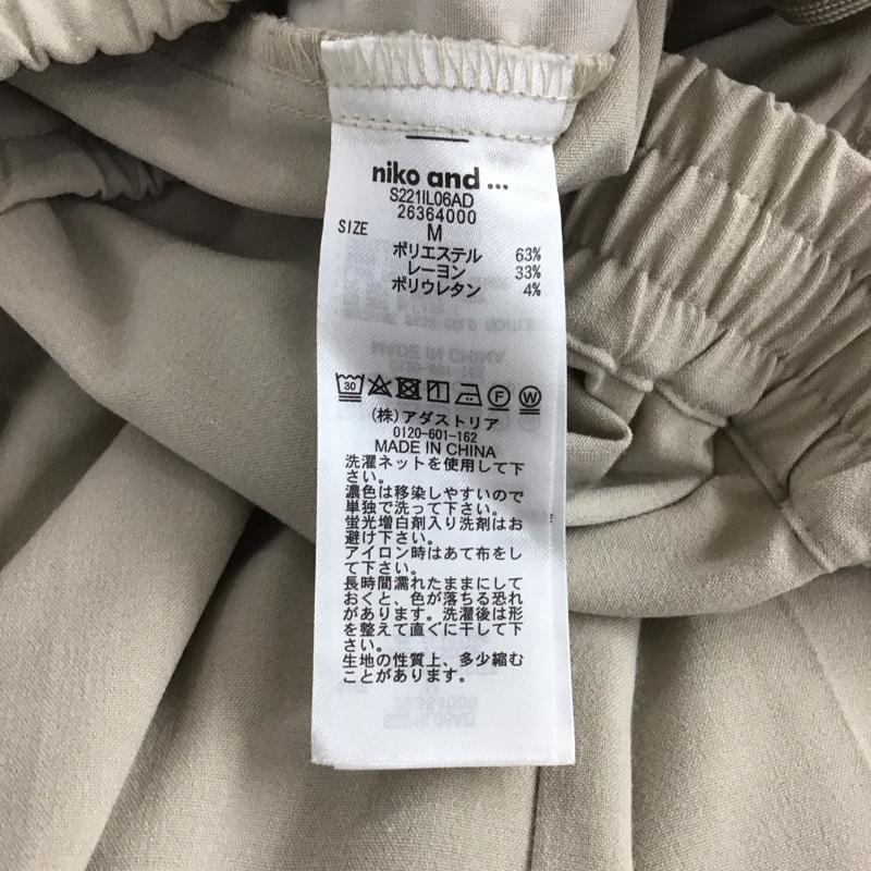 ニコアンド niko and... パンツ スラックス M 無地 ベージュ / ベージュ / beige レディース USED 古着 中古 10153836