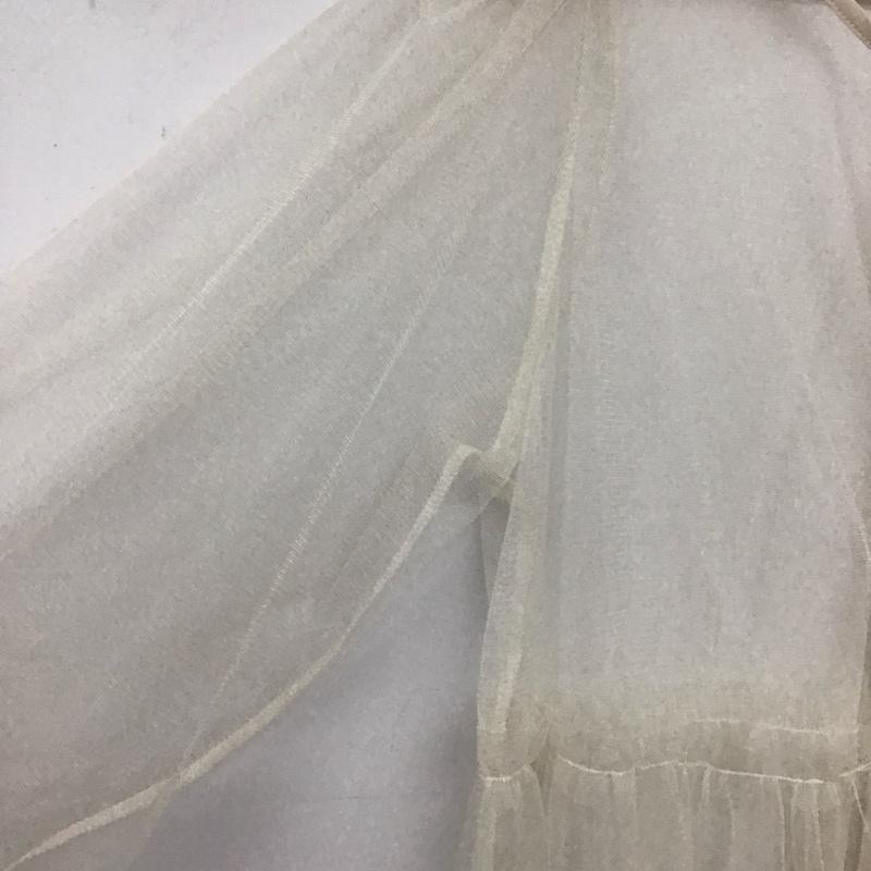 ダブルクローゼット w closet シャツ、ブラウス 長袖 長袖シアーシャツ カーディガン M 無地 ベージュ / ベージュ / beige レディース USED 古着 中古 10153839