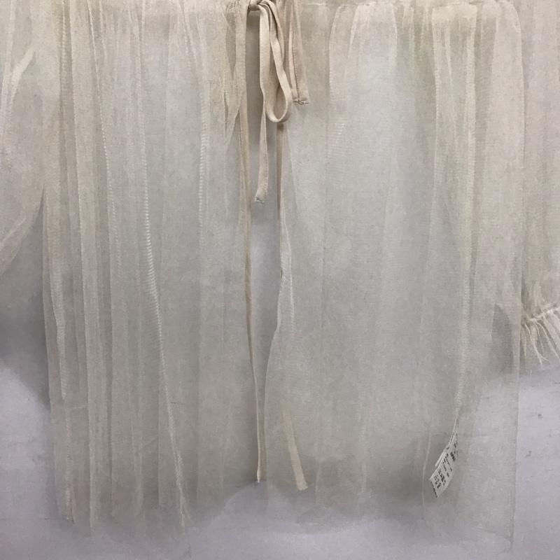 ダブルクローゼット w closet シャツ、ブラウス 長袖 長袖シアーシャツ カーディガン M 無地 ベージュ / ベージュ / beige レディース USED 古着 中古 10153839