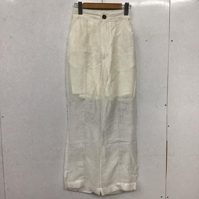 フーズフーチコ who s who Chico パンツ ワークパンツ、ペインターパンツ スリムパンツ カジュアルパンツ FREE 無地 アイボリー / アイボリー / レディース USED 古着 中古 10153840