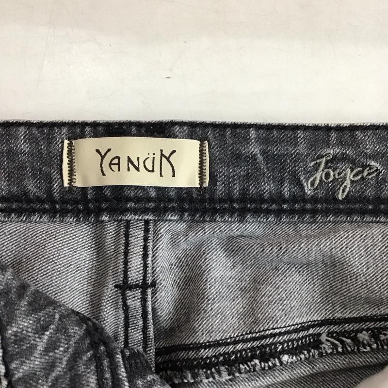 ヤヌーク YANUK パンツ デニム、ジーンズ デニムパンツ スリムパンツ カジュアルパンツ ストレッチパンツ 26インチ 無地 ダークグレー / ダークグレー / レディース USED 古着 中古 10153842