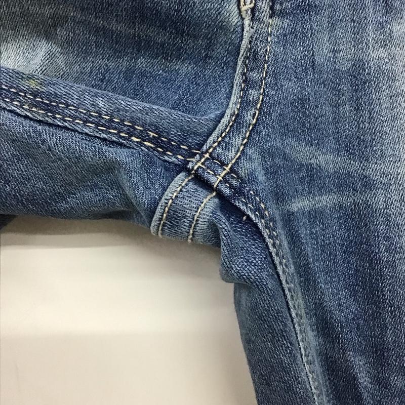 ジェイダ GYDA パンツ デニム、ジーンズ デニムパンツ スリムパンツ フレアパンツ ストレッチパンツ XS 無地 インディゴ / インディゴ / Indigo レディース USED 古着 中古 10153845