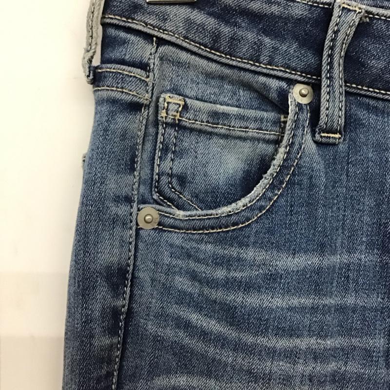 ジェイダ GYDA パンツ デニム、ジーンズ デニムパンツ スリムパンツ フレアパンツ ストレッチパンツ XS 無地 インディゴ / インディゴ / Indigo レディース USED 古着 中古 10153845