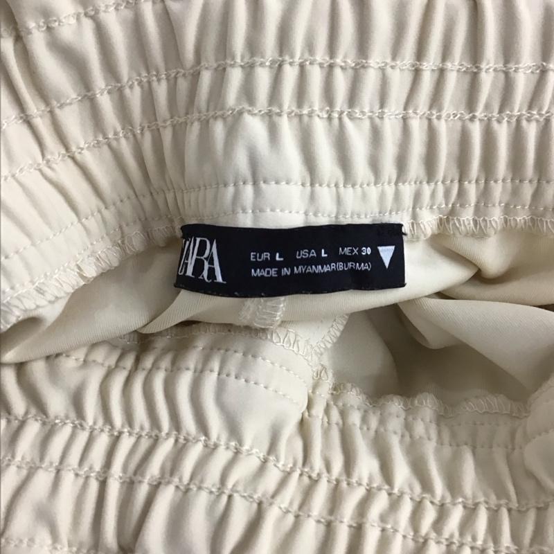 ザラ ZARA パンツ ワークパンツ、ペインターパンツ ワイドパンツ カジュアルパンツ ワークパンツ L 無地 ベージュ / ベージュ / beige レディース USED 古着 中古 10153846